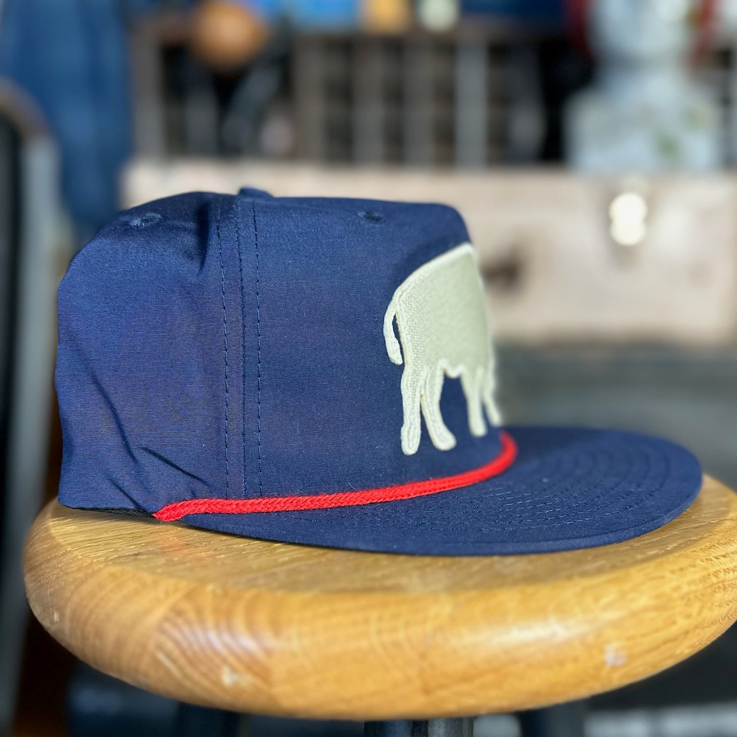 White Bison Hat - Navy