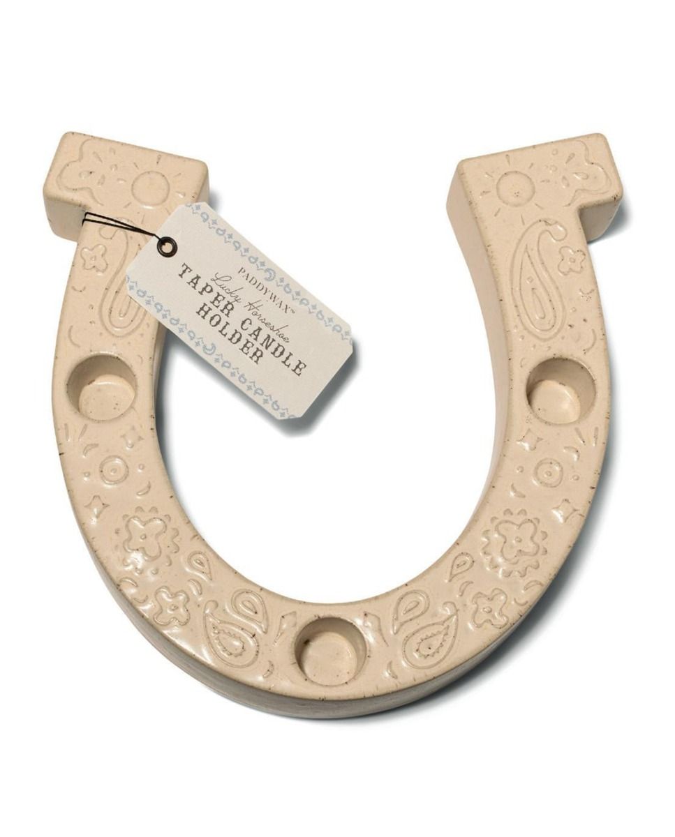 Horseshoe Taper Holder - White