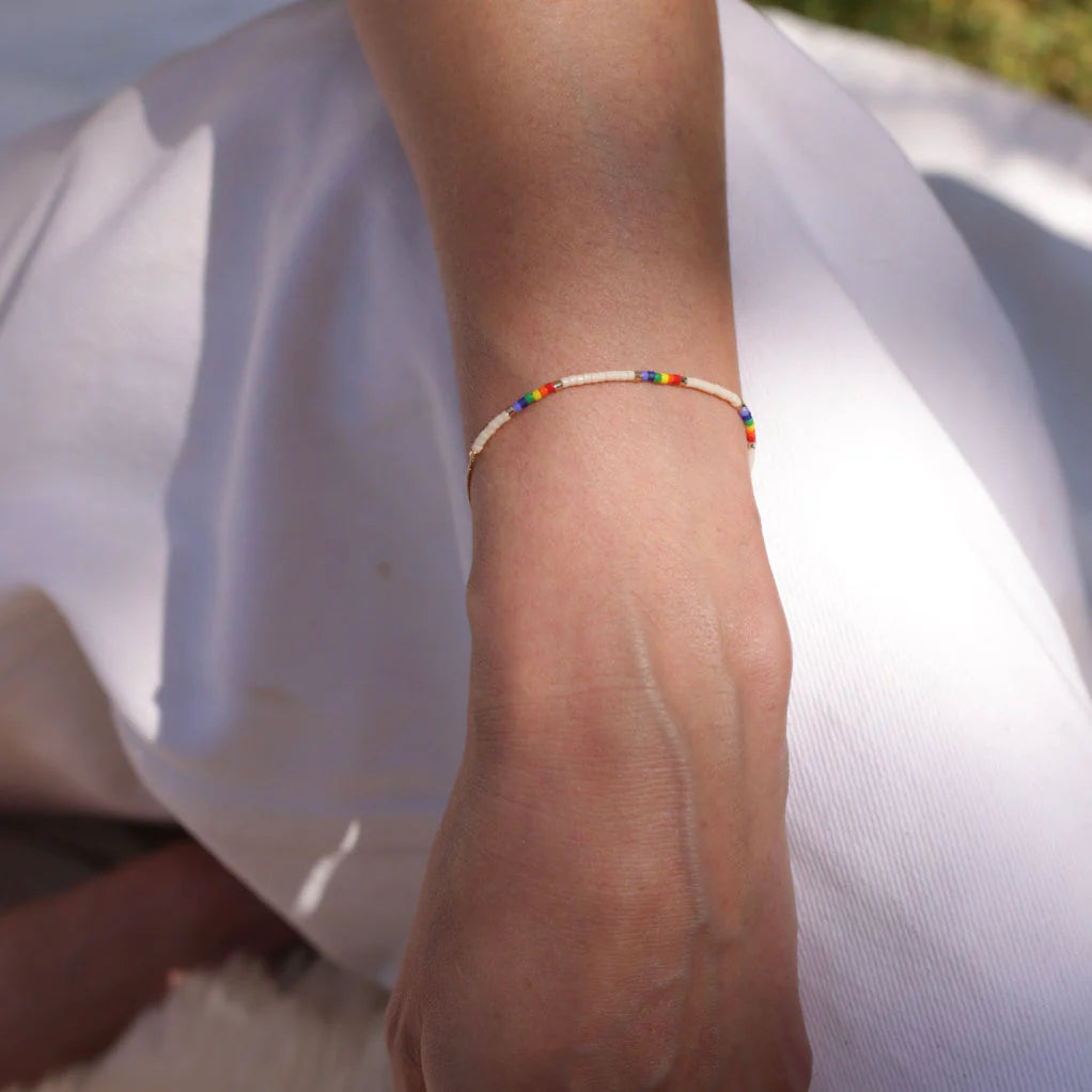 Miyuki Japanese Seed Bead Bracelets - Rainbow