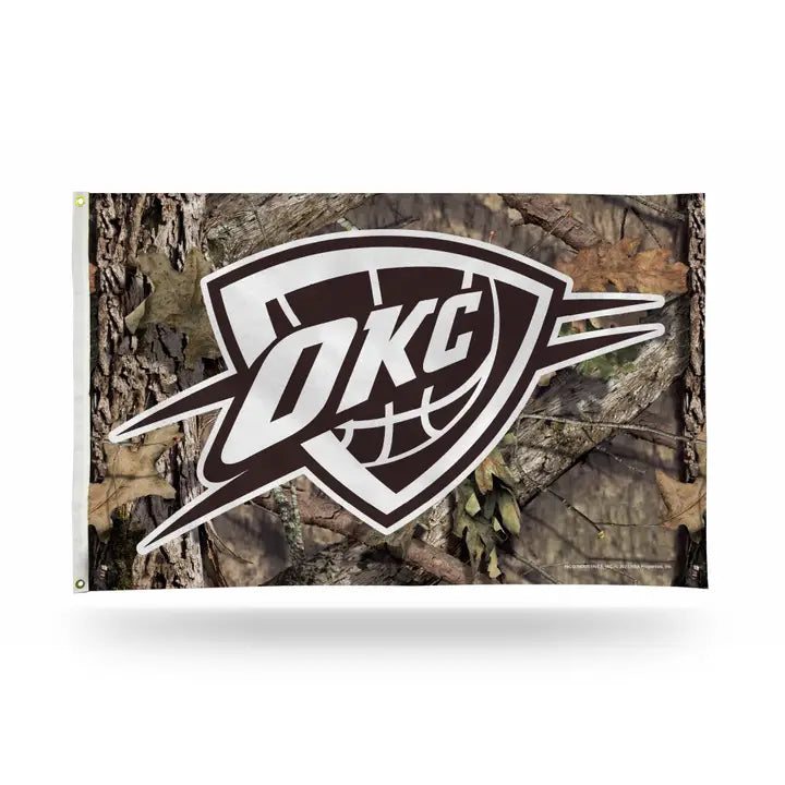 OKC Thunder Mossy Oak 3x5 Flag