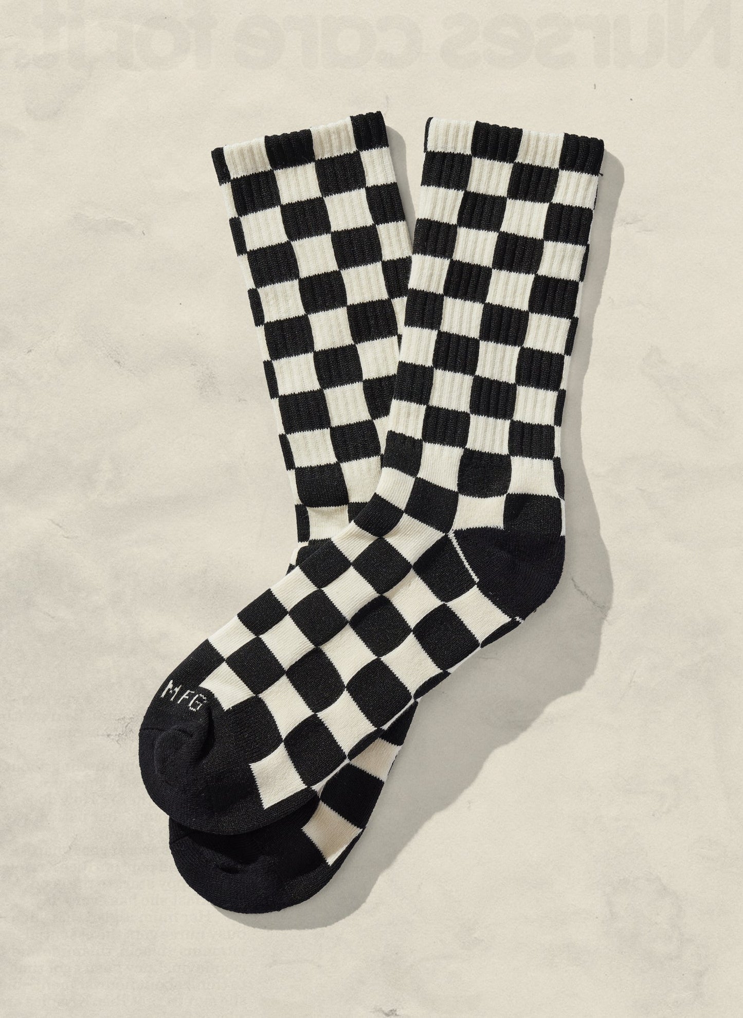 Checkerboard Socks - Black