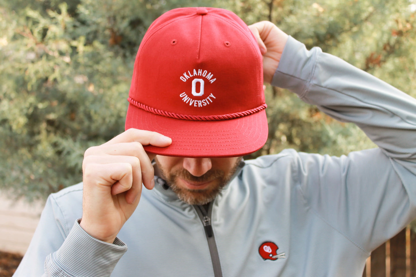 OU Rope Hat - Cardinal