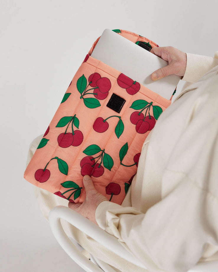 Puffy Laptop Sleeve 13"/14" - Sherbet Cherry