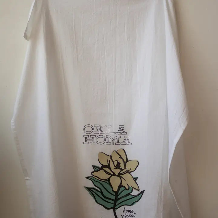 Home Sweet Oklahoma Magnolia Tea Towel