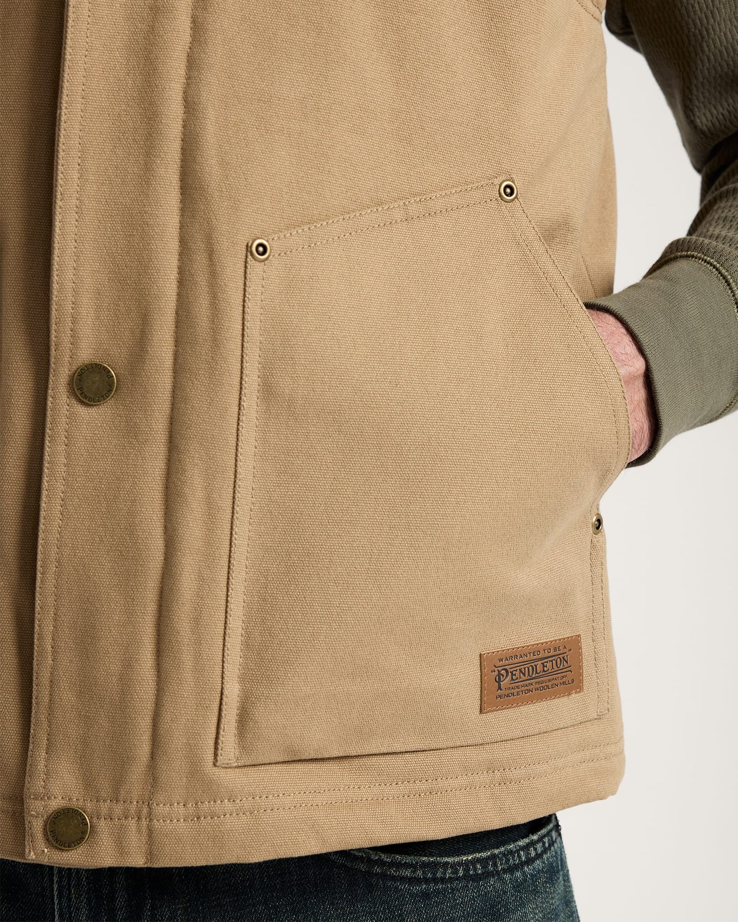 Pine Grove Canvas Vest - Old Oak