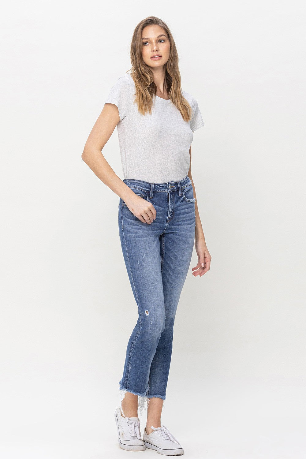 Mid Rise Crop Slim Straight - Congenial