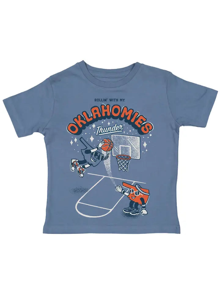 Oklahomies Thunder Kids Tee - Blue