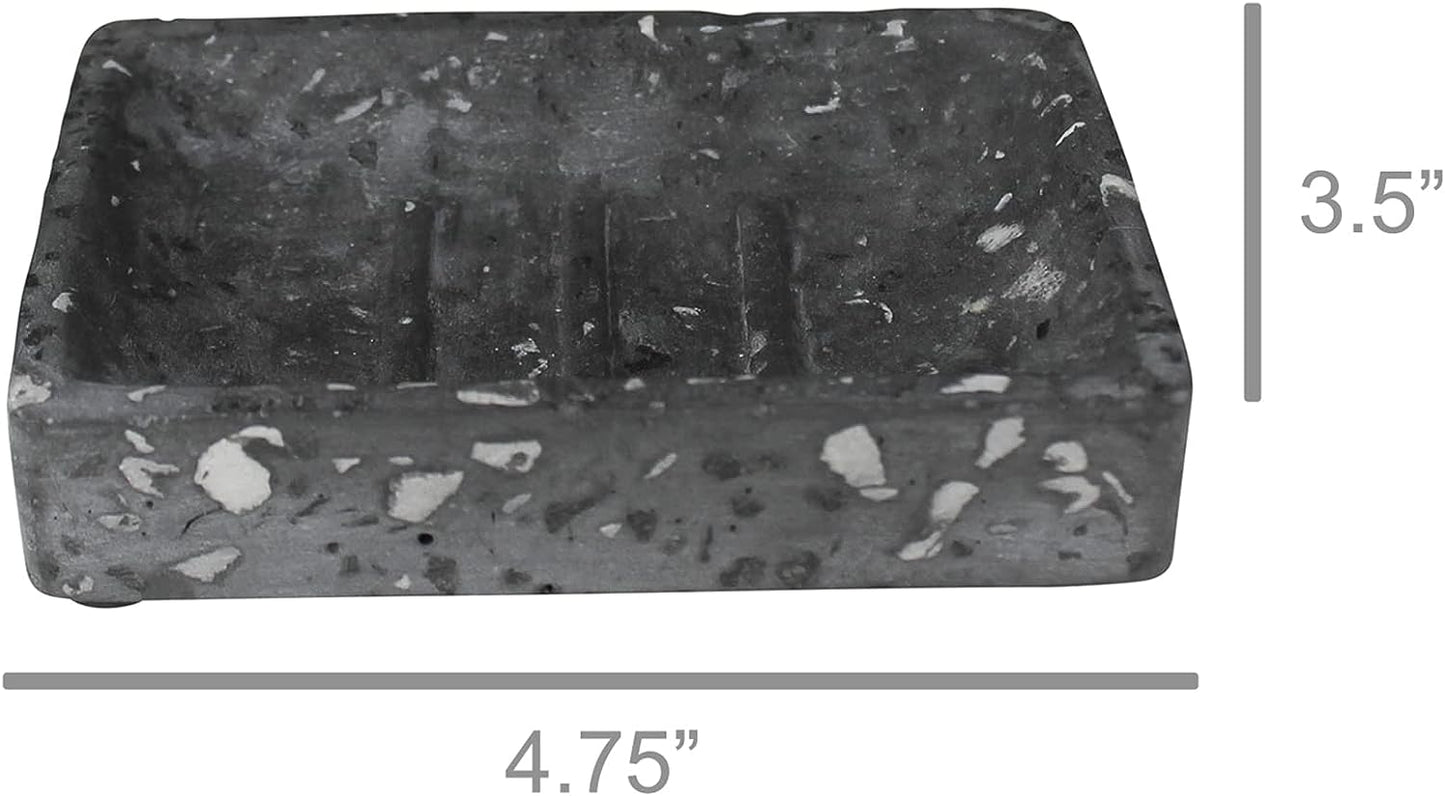 Soap Dish - Black Terrazzo