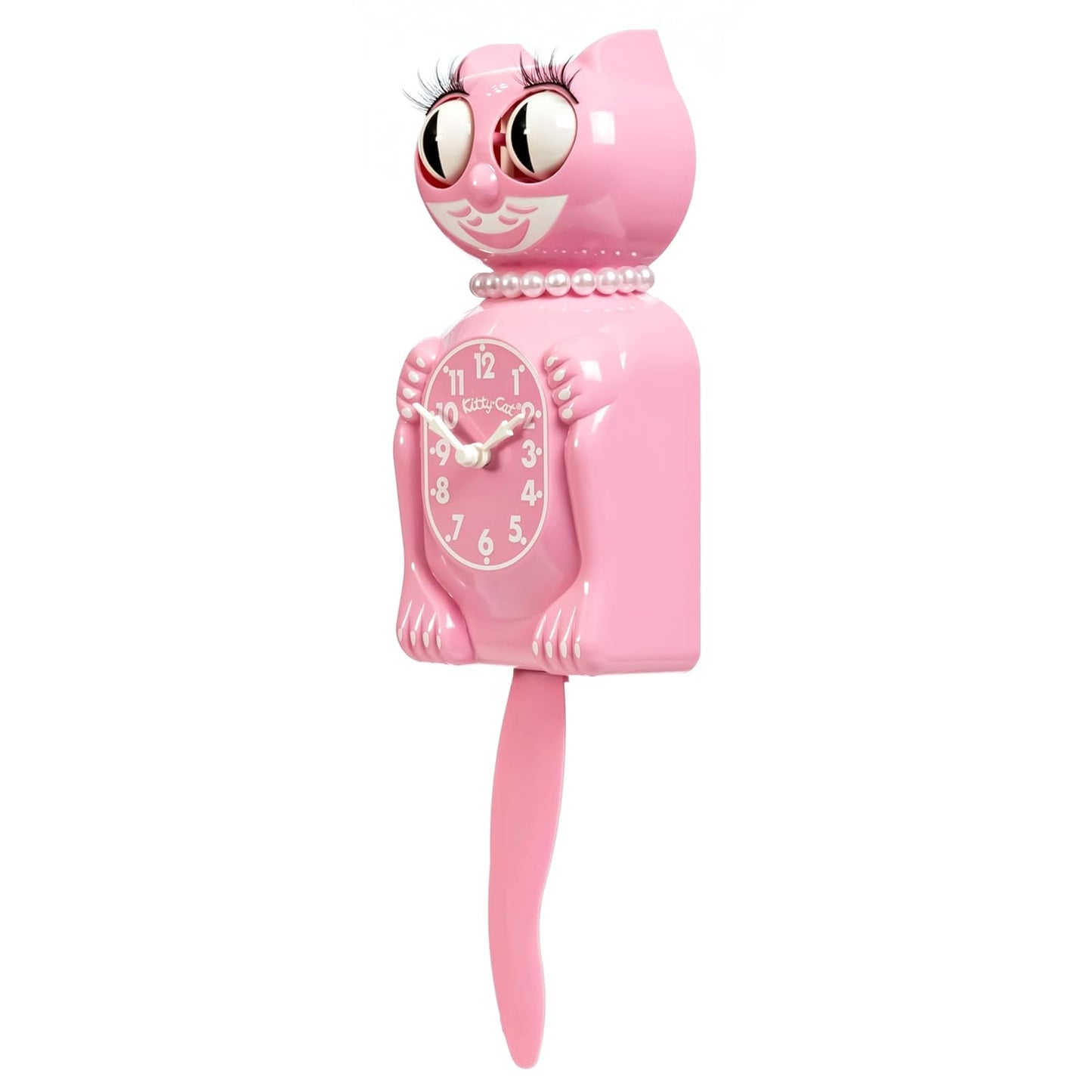 Pink Satin Miss Kitty Cat Klock