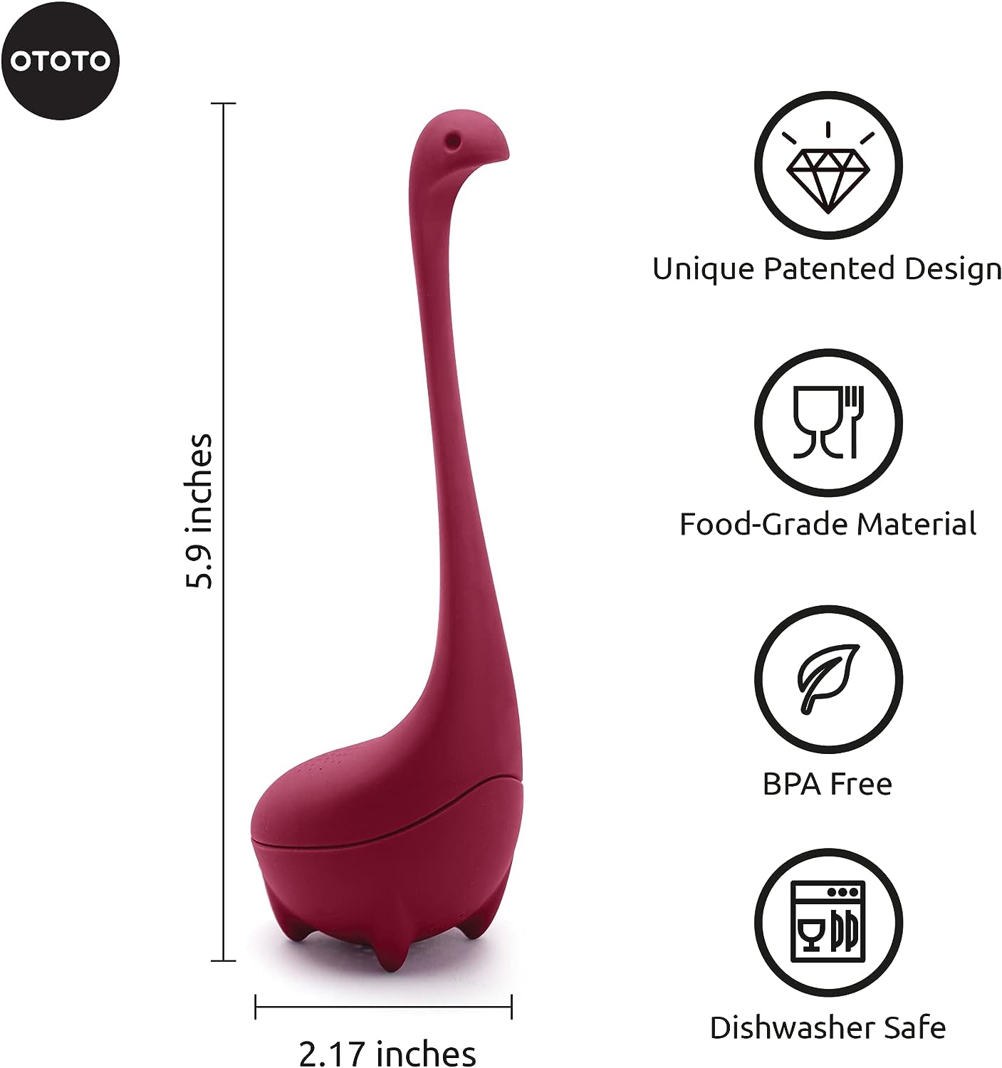 Baby Nessie Tea Infuser - Purple