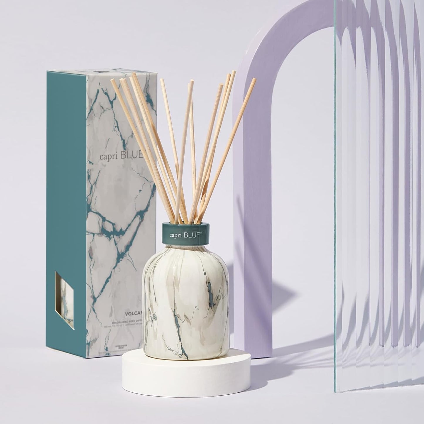 Marble Reed Diffuser Set - Volcano