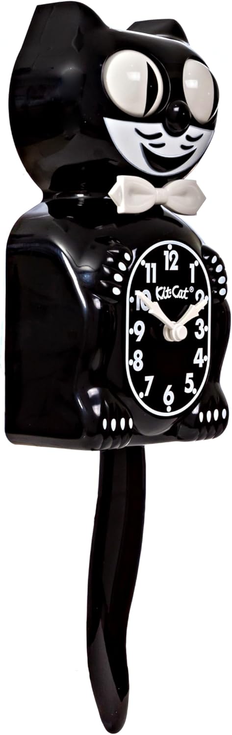 Classic Black Kit Cat Klock