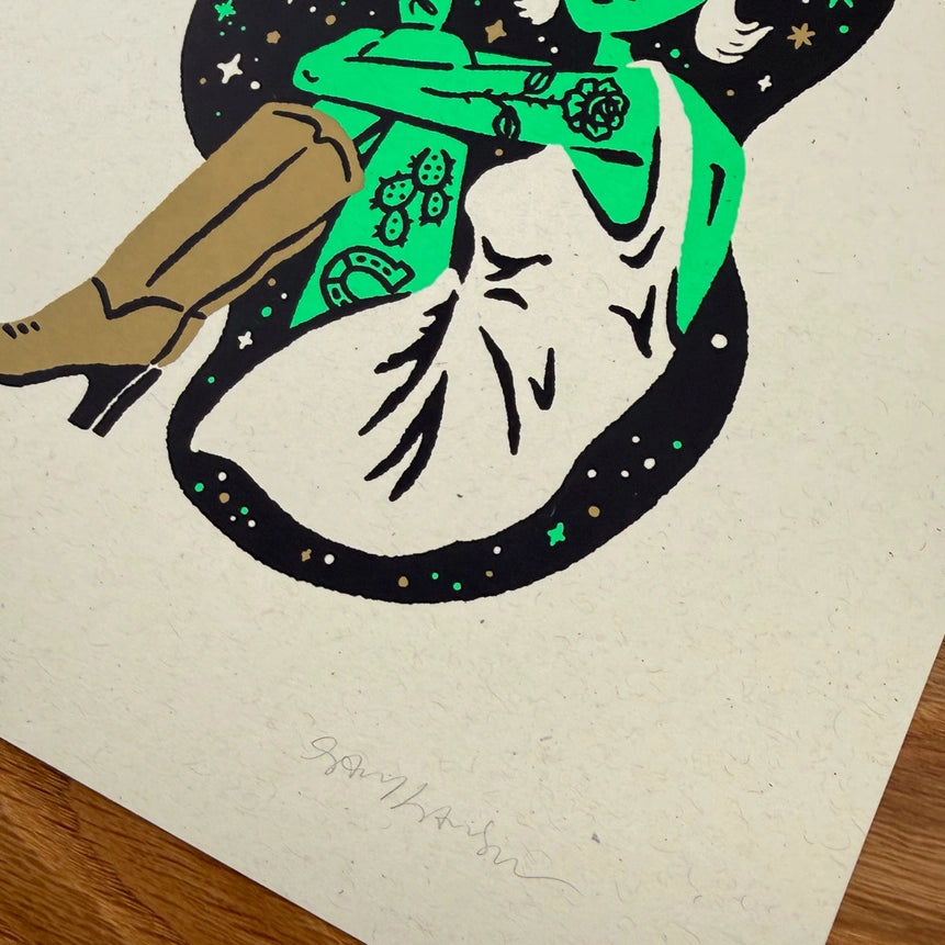 Western Alien Starr - Signed 8x10in Silkscreen Print