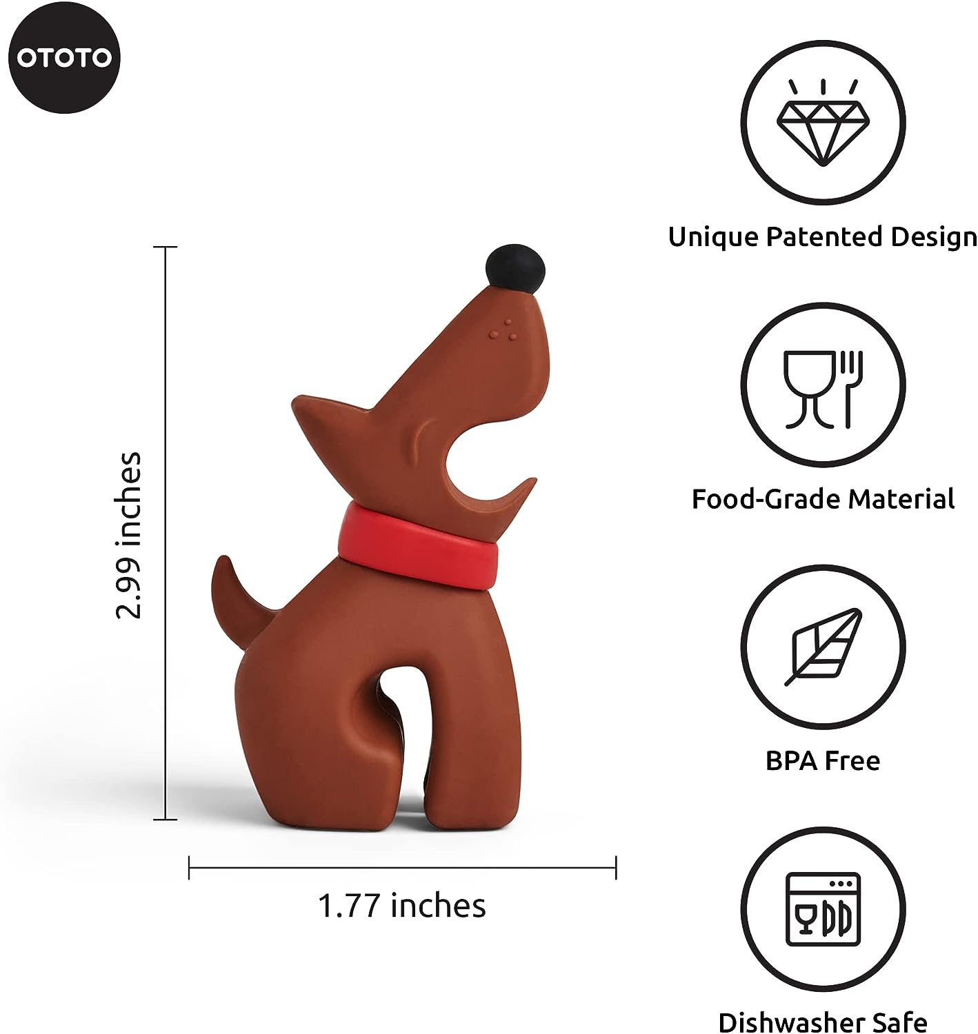 Buddy Spoon Holder & Steam Releaser - Brown