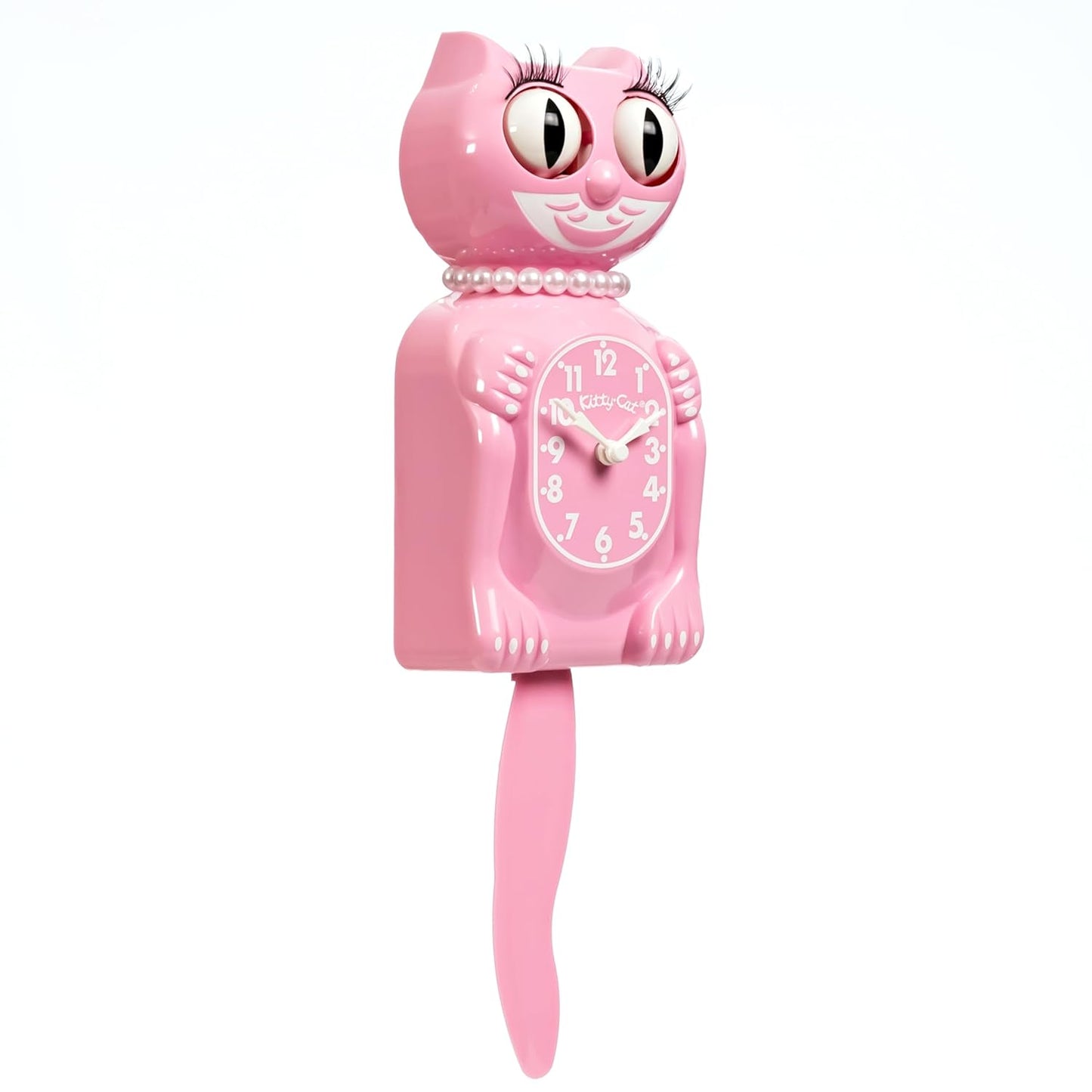 Pink Satin Miss Kitty Cat Klock