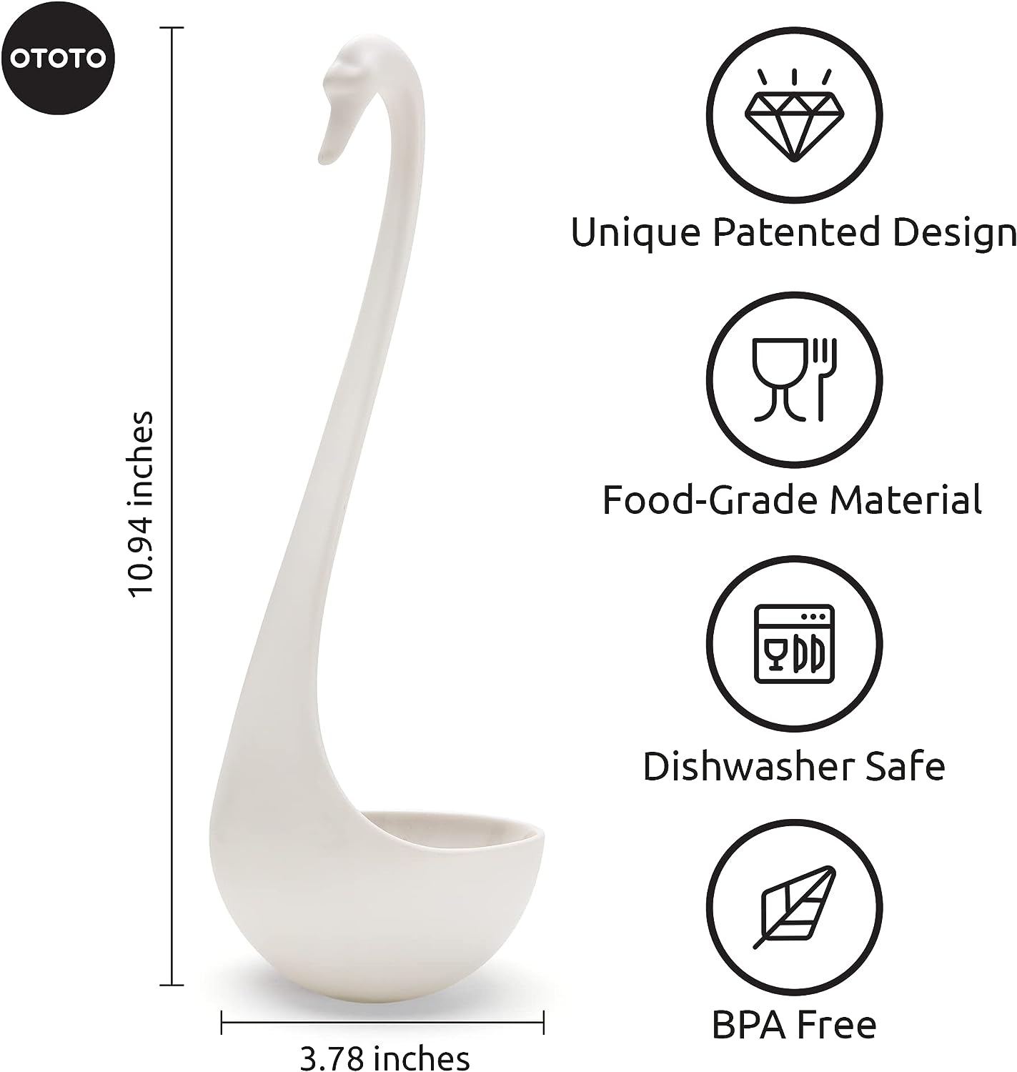 Swanky Ladle - White
