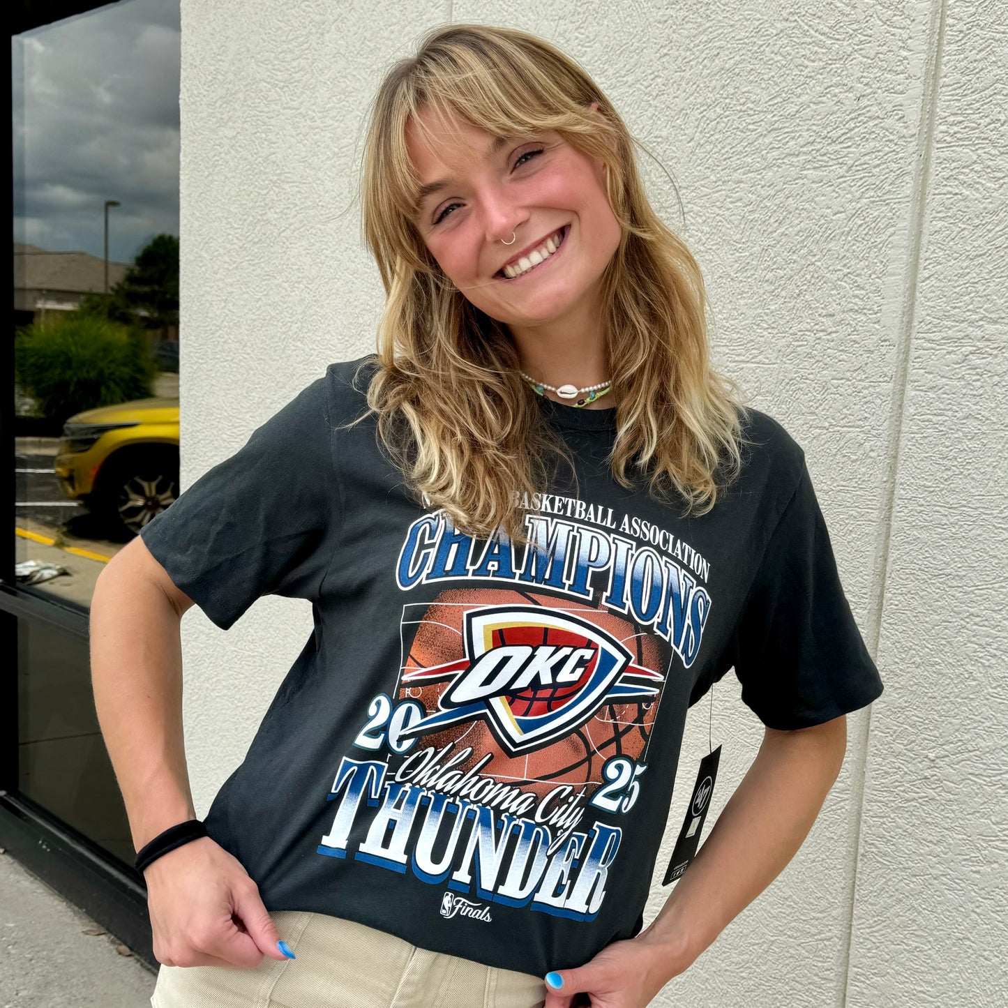 OKC Thunder Champion Flint Tee - Flint Black