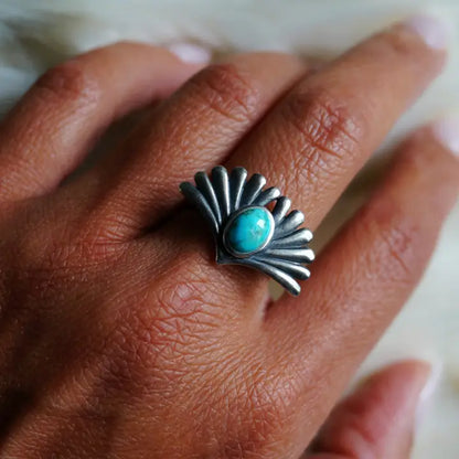 Prayer Turquoise Ring