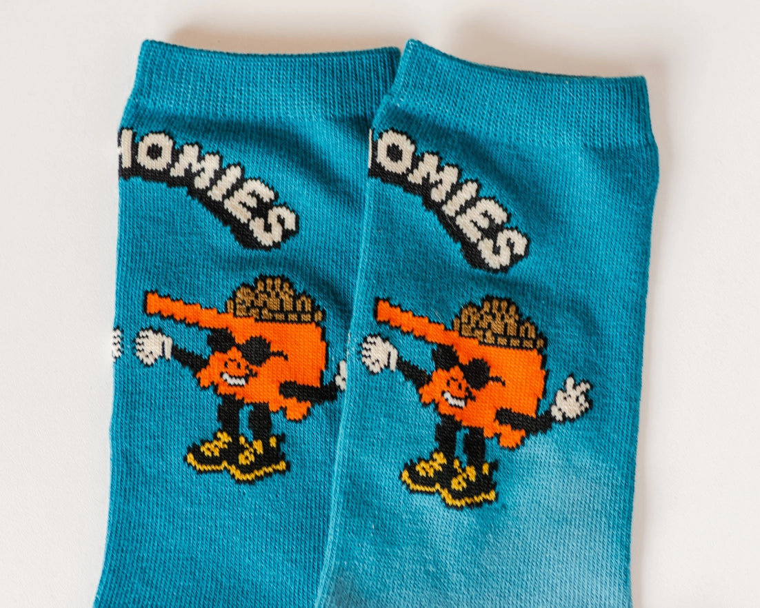 Oklahomies Crew Socks - Blue