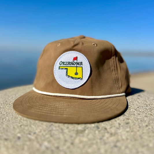Oklahoma Golf Patch Hat - Tan