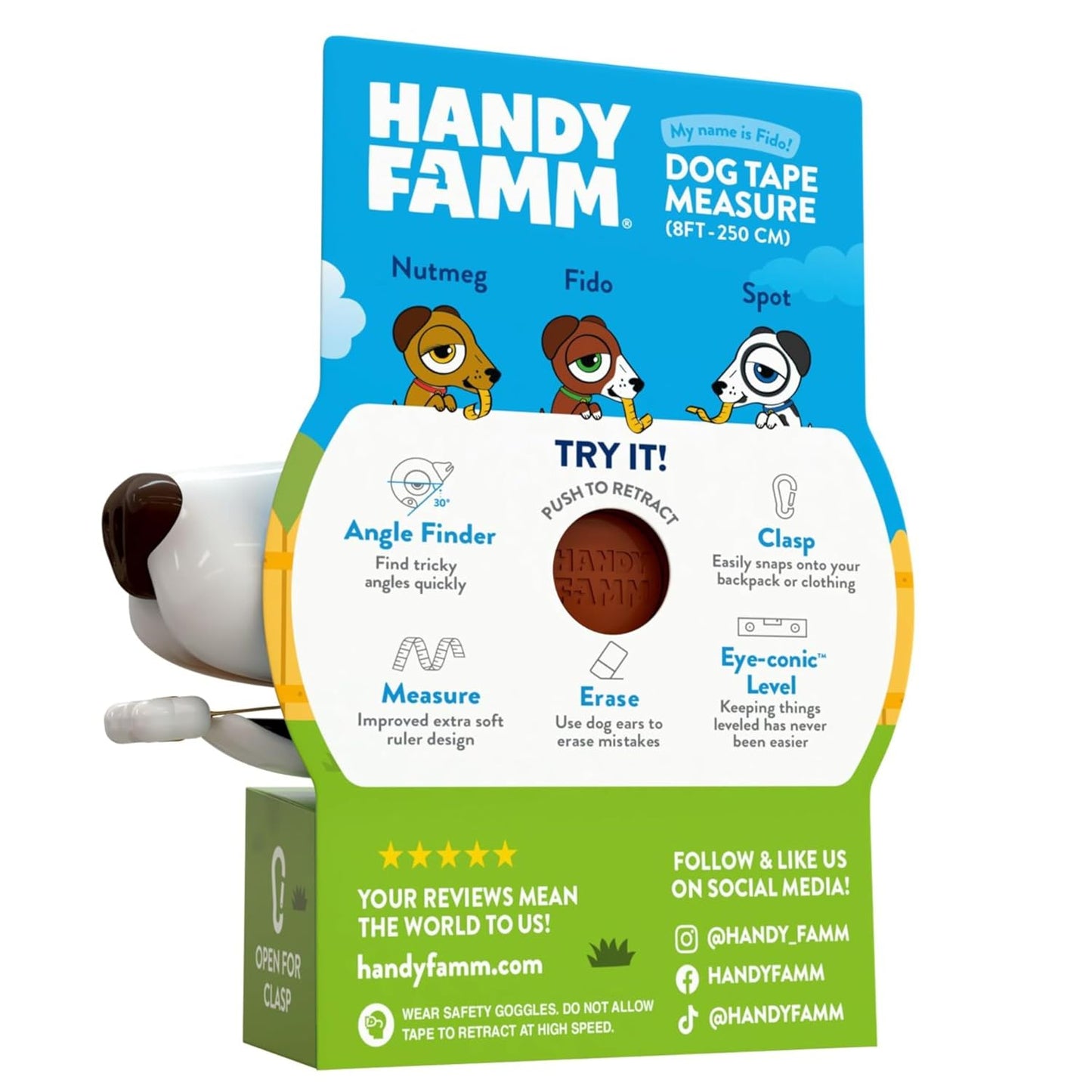 Fido Brown Dog Tape Measure