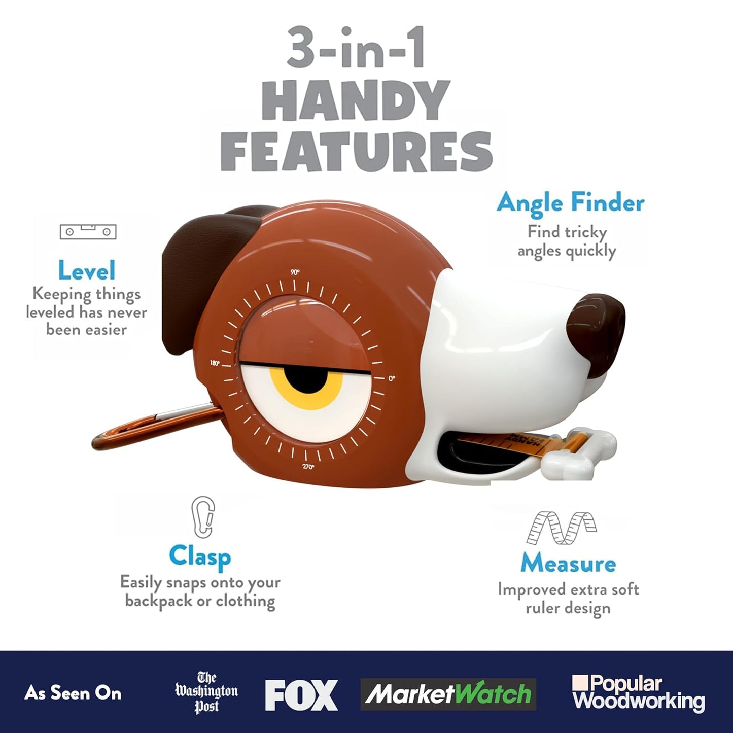 Fido Brown Dog Tape Measure