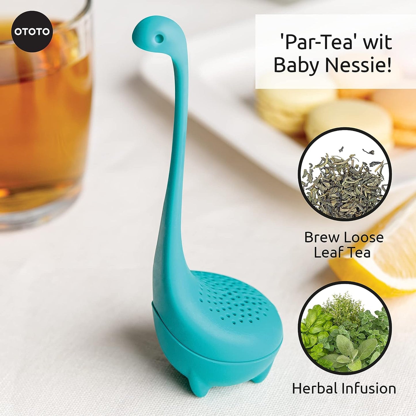 Baby Nessie Tea Infuser - Turquoise