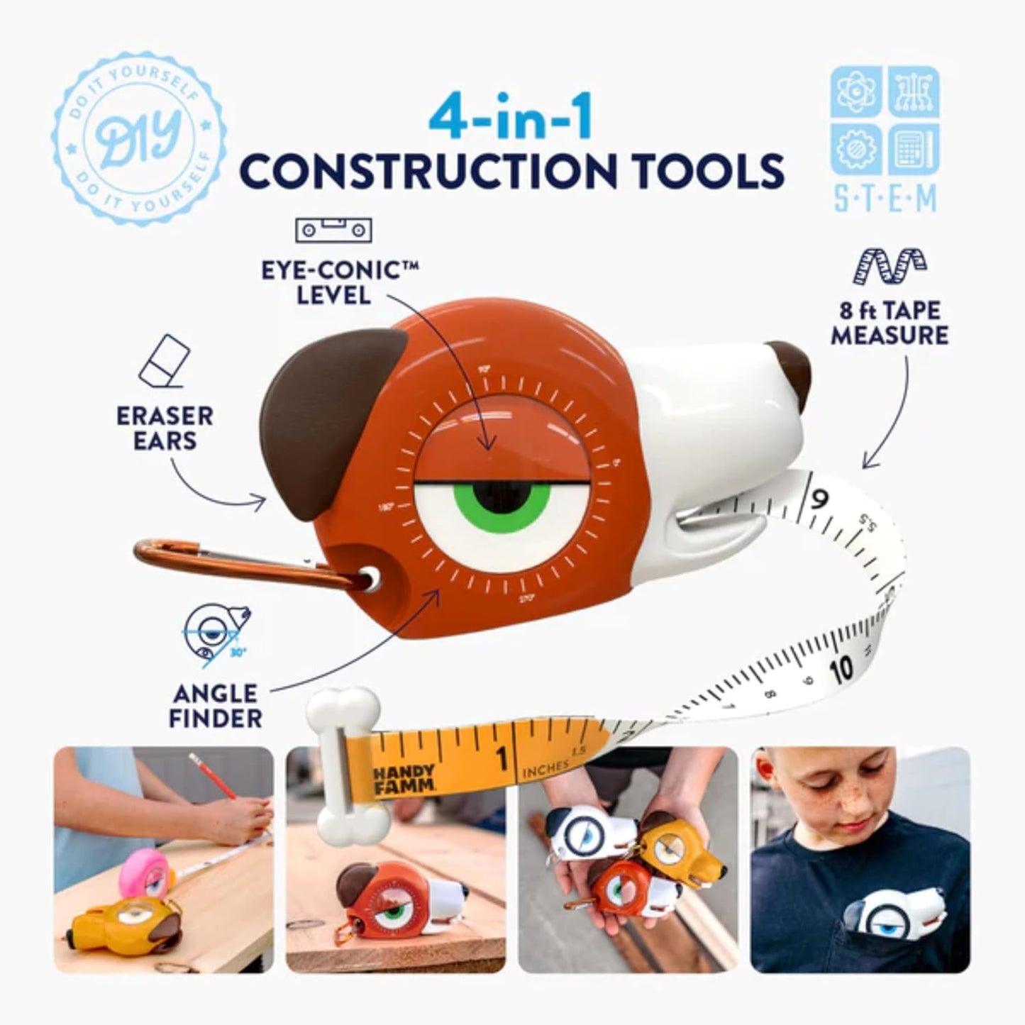 Fido Brown Dog Tape Measure