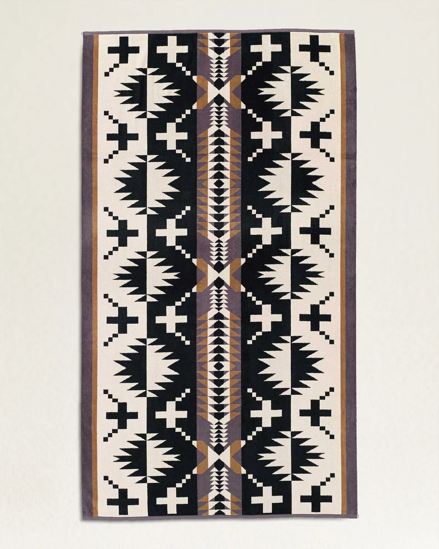 Spider Rock Spa Towel - Black/White