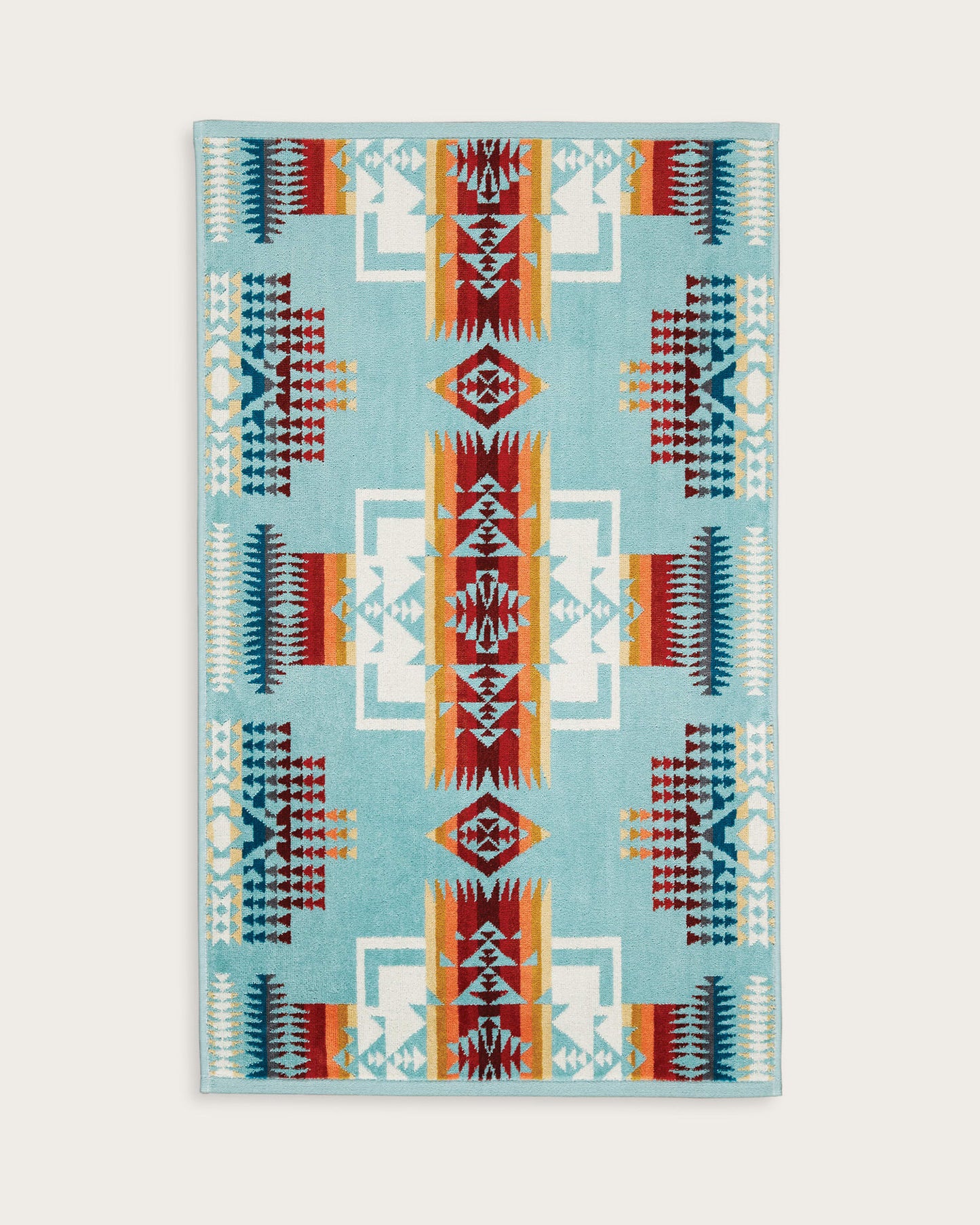 Chief Joseph Hand Towel - Aqua