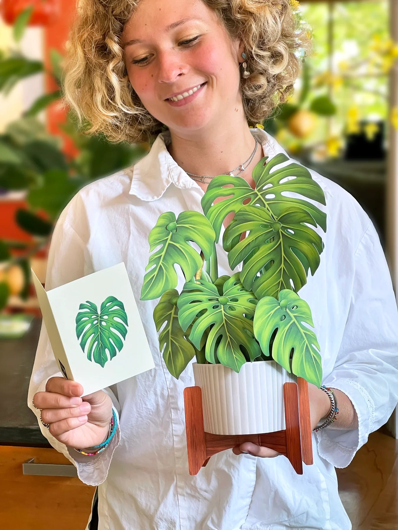 Monstera 3D Pop Up Bouquet