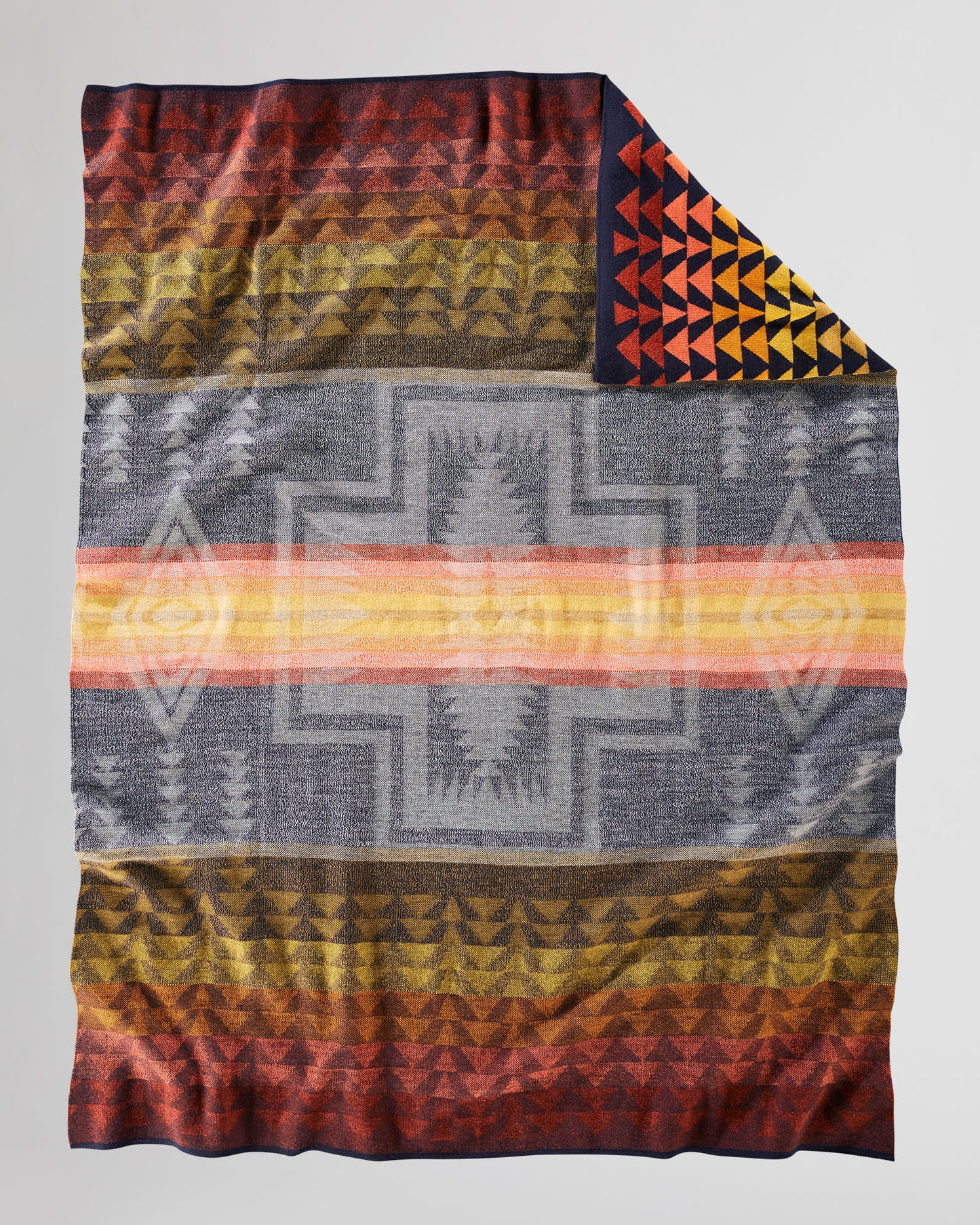 Harding Knit Throw - Navy