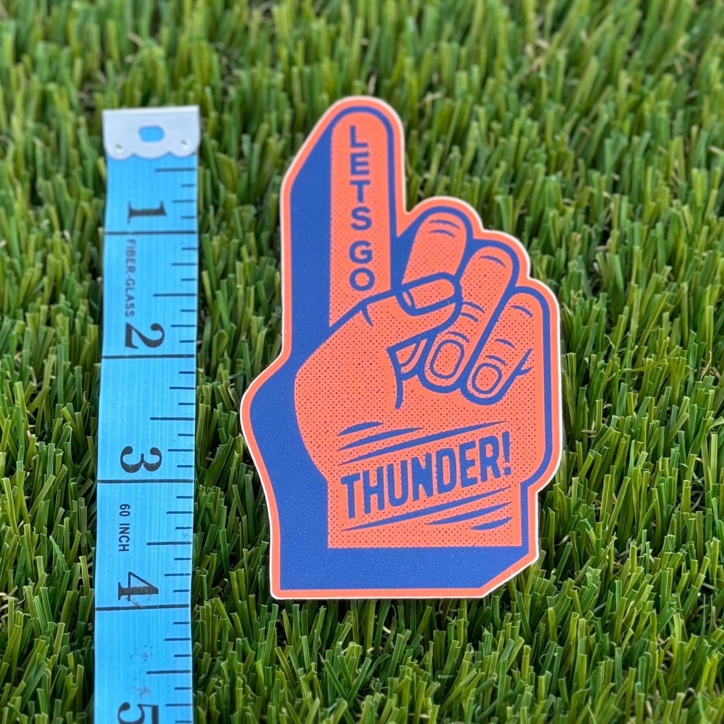 Thunder Foam Finger Sticker