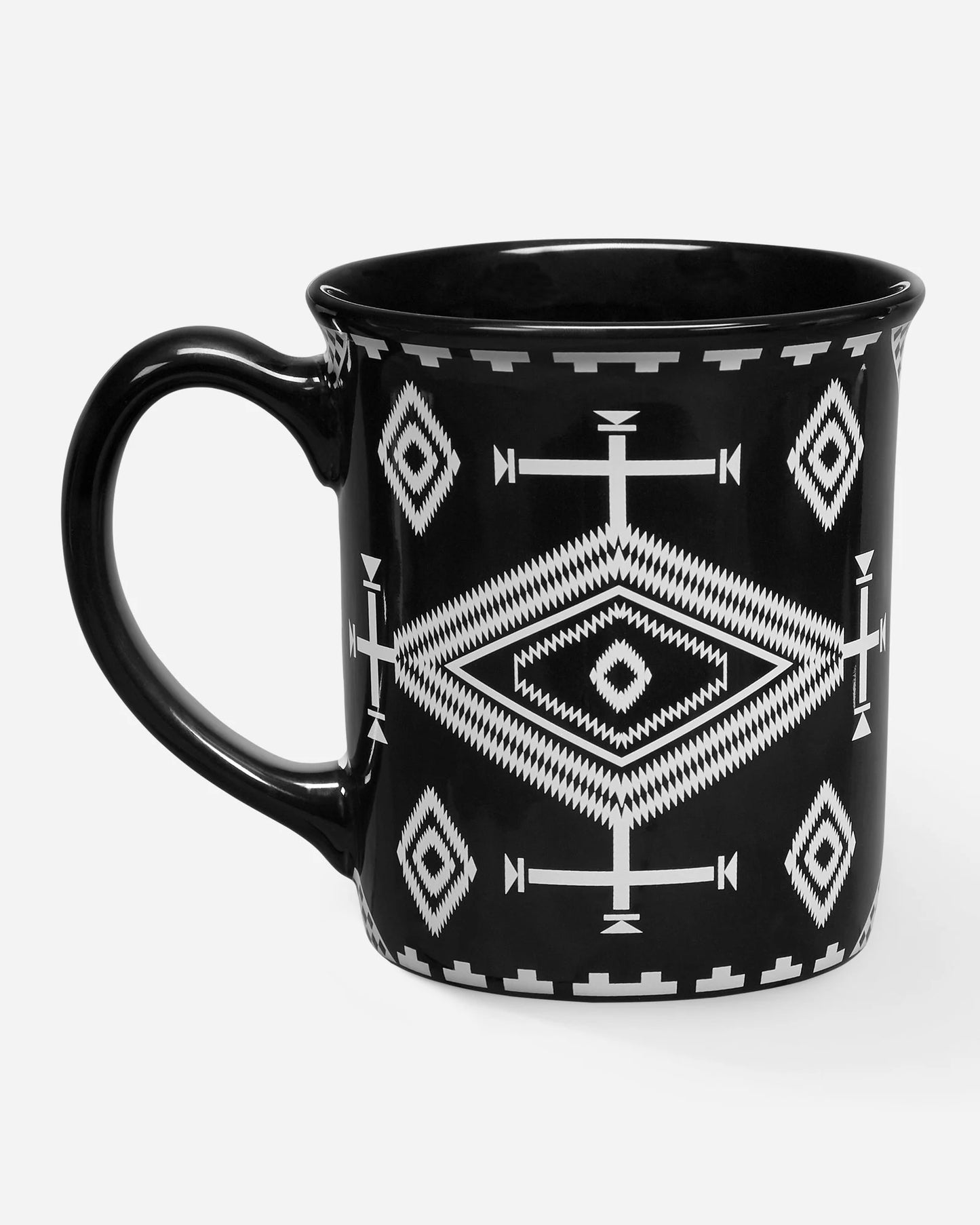 Los Ojos Coffee Mug - Black/White