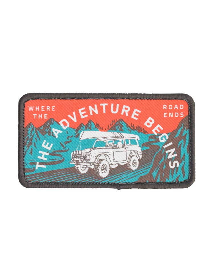 Where The Road Ends Patch - Red/Blue