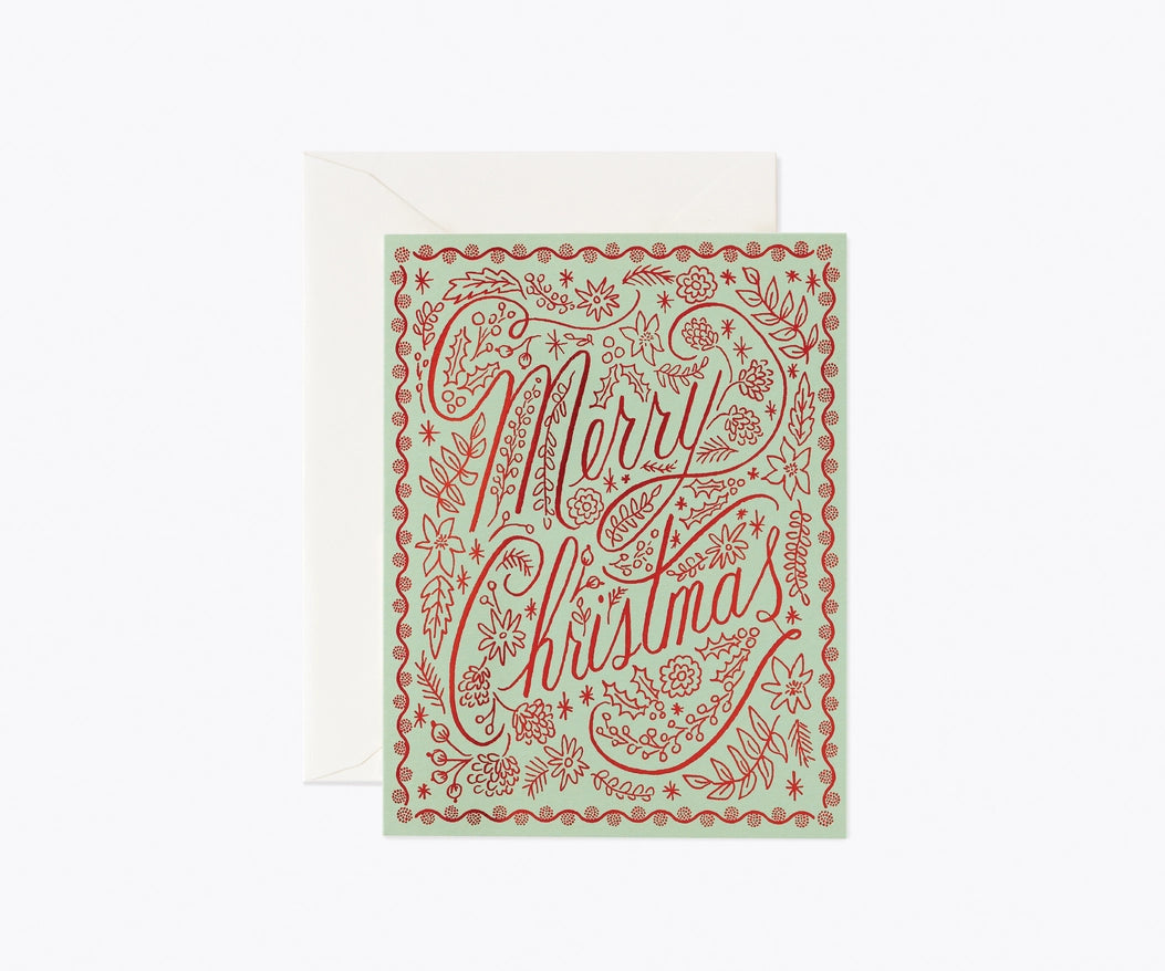 Crimson Christmas Holiday Card