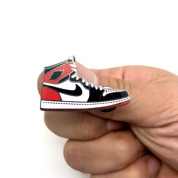 Air Jordan 1 Black Toe Enamel Pin