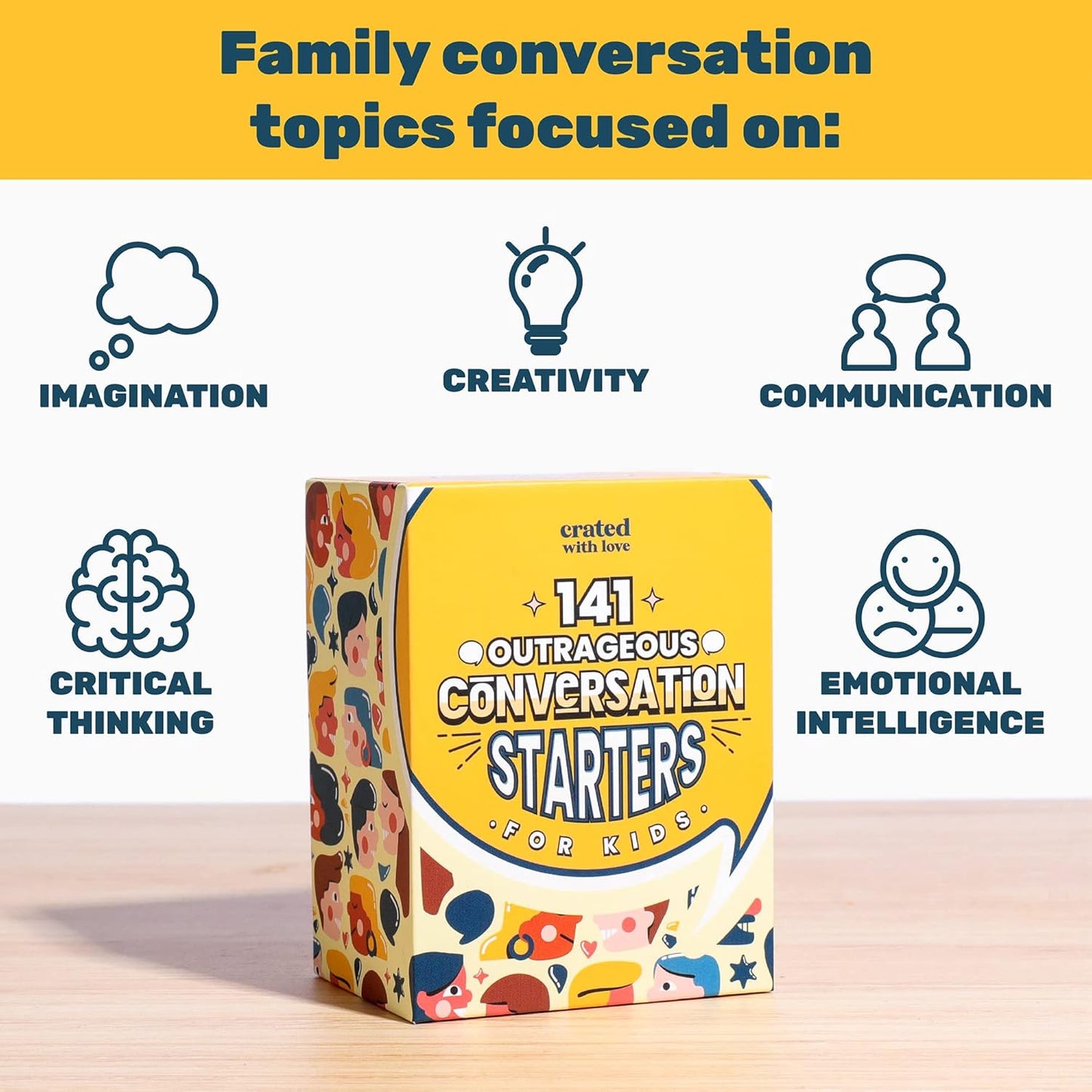 Crated With Love: 141 Outrageous Conversation Starters For Kids