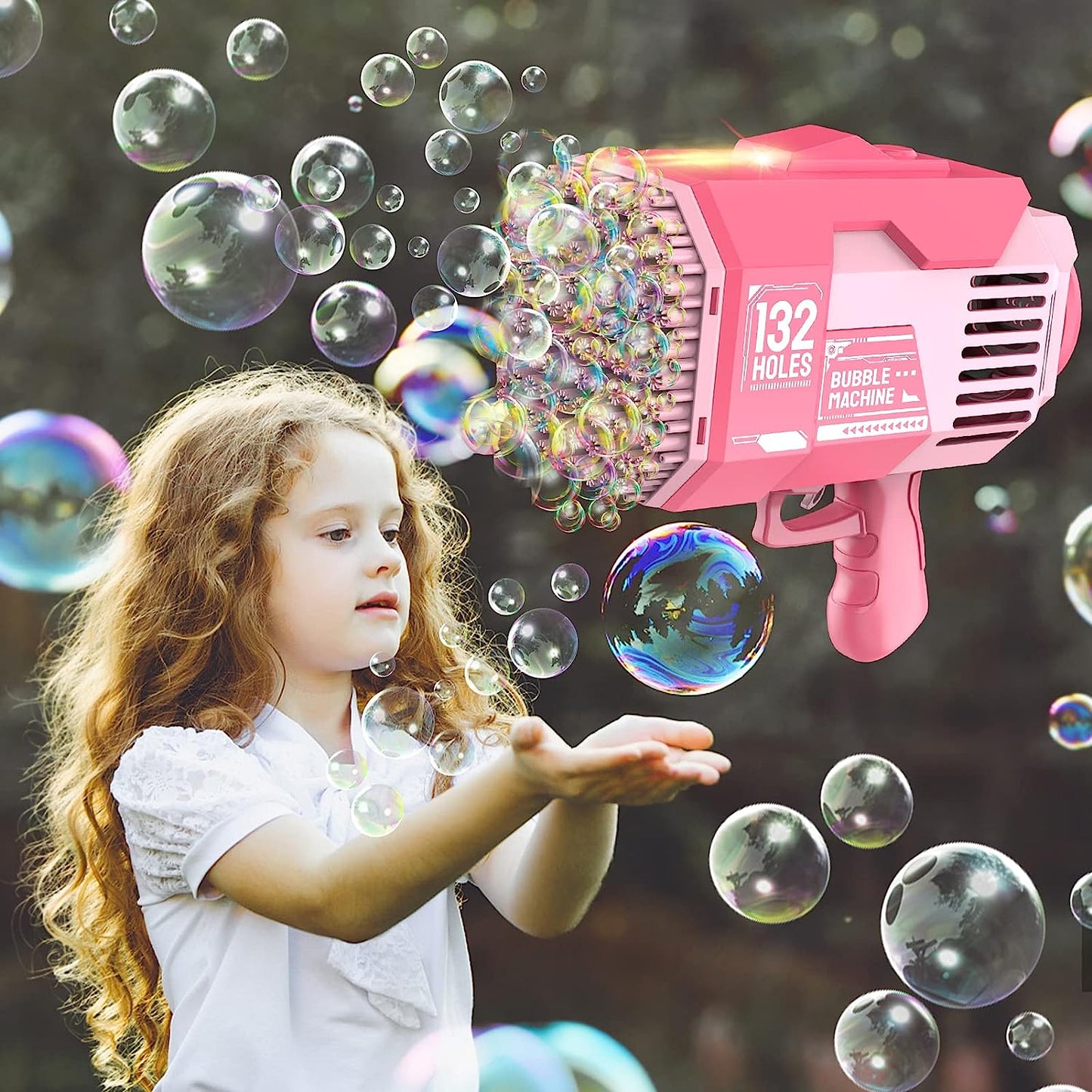Bazooka Bubble Gun 132 Holes - Pink