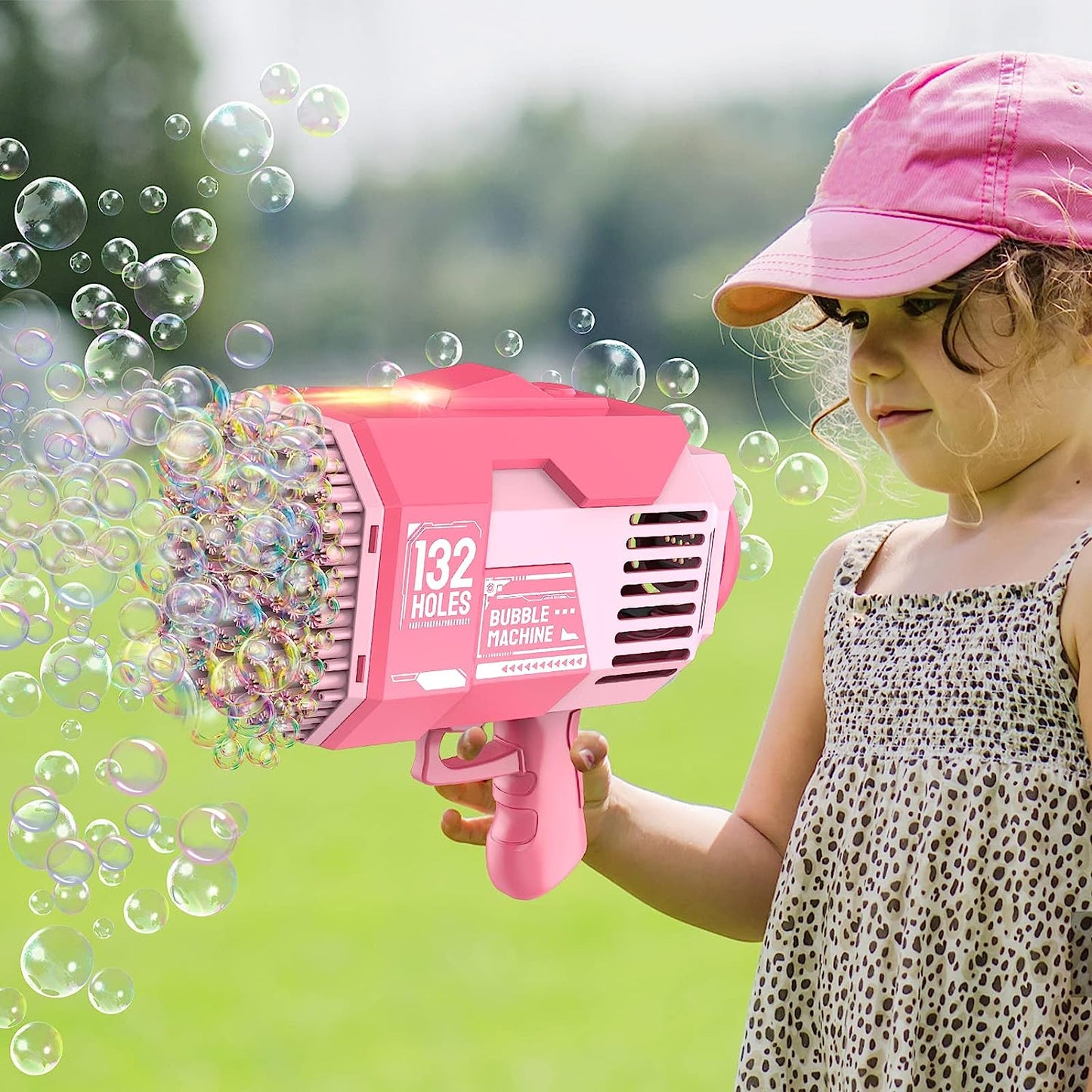 Bazooka Bubble Gun 132 Holes - Pink