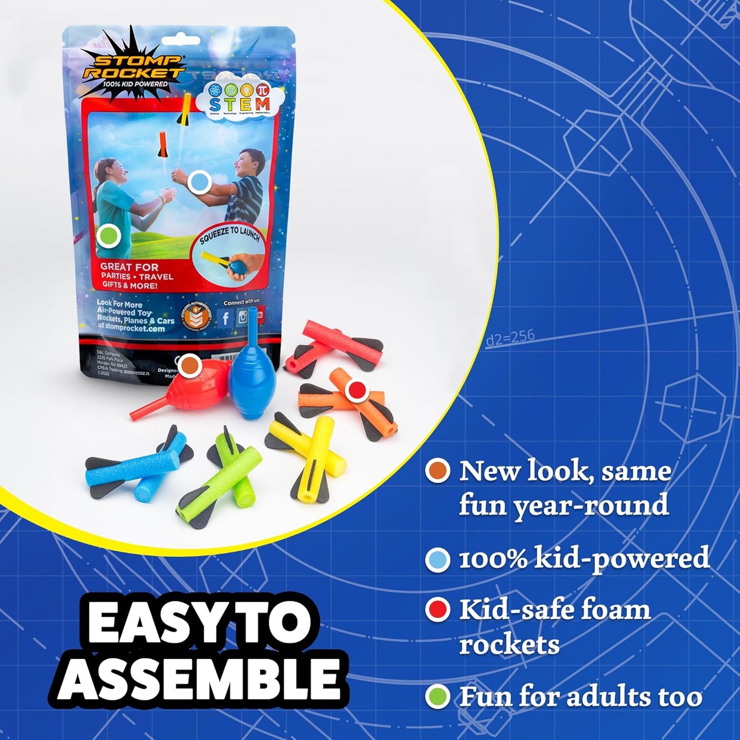 Stomp Rocket Squeeze Rocket