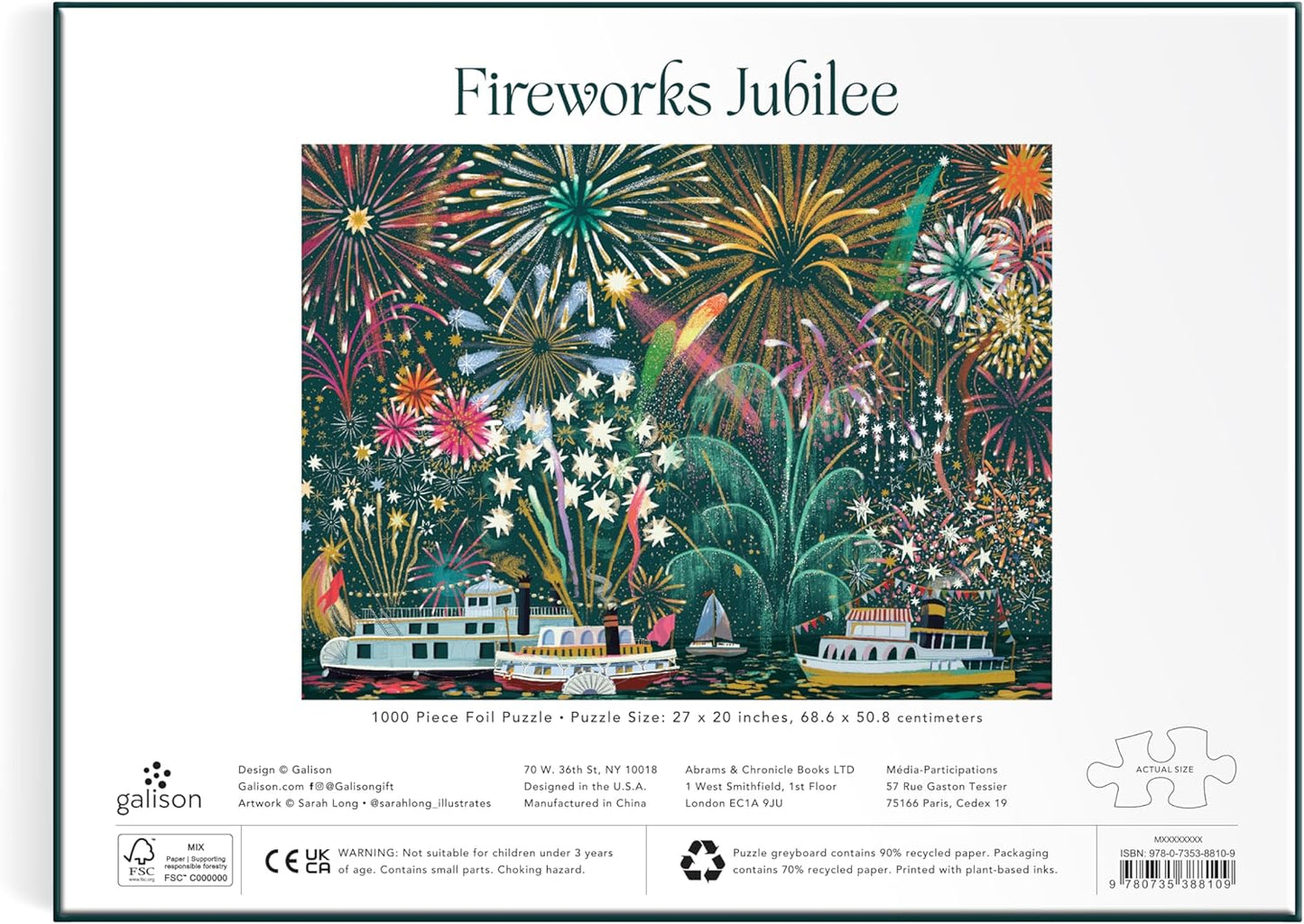 Fireworks Jubilee – 1000 Piece Foil Jigsaw Puzzle