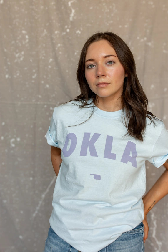 OKLA Tee - Chambray