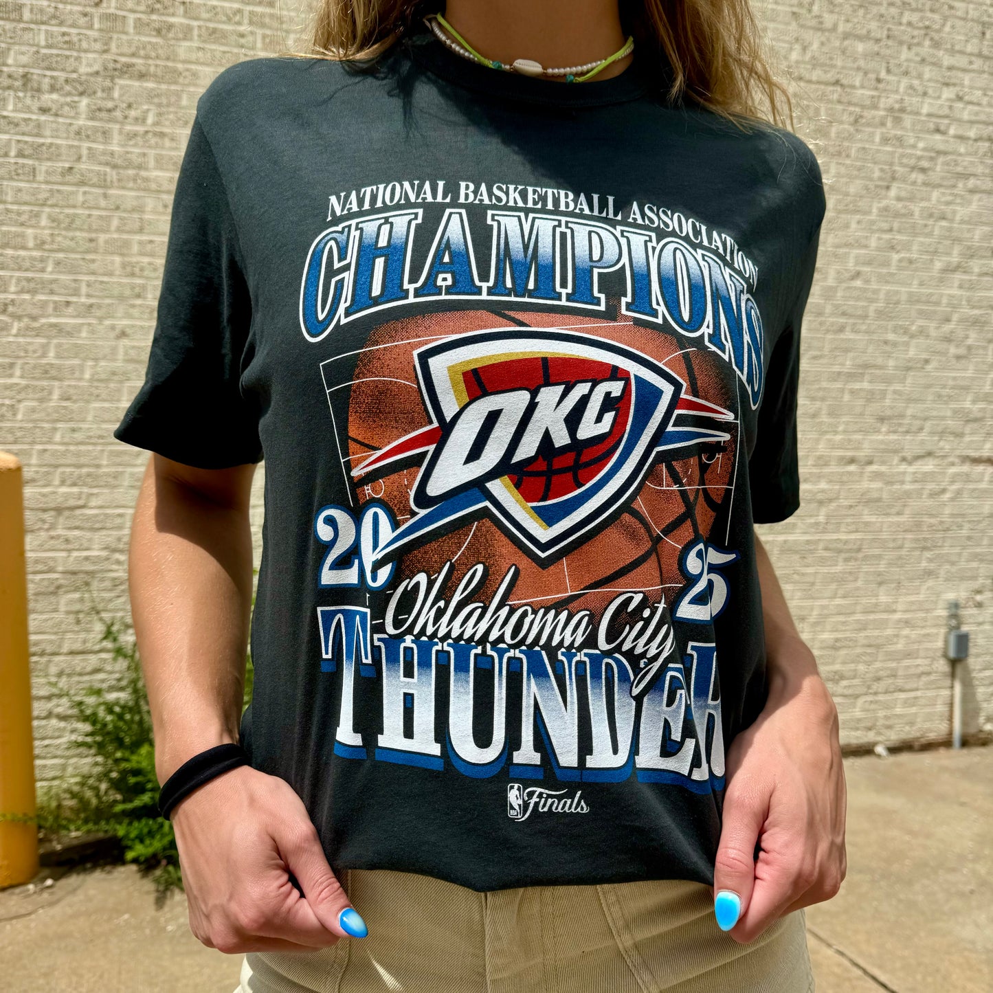 OKC Thunder Champion Flint Tee - Flint Black