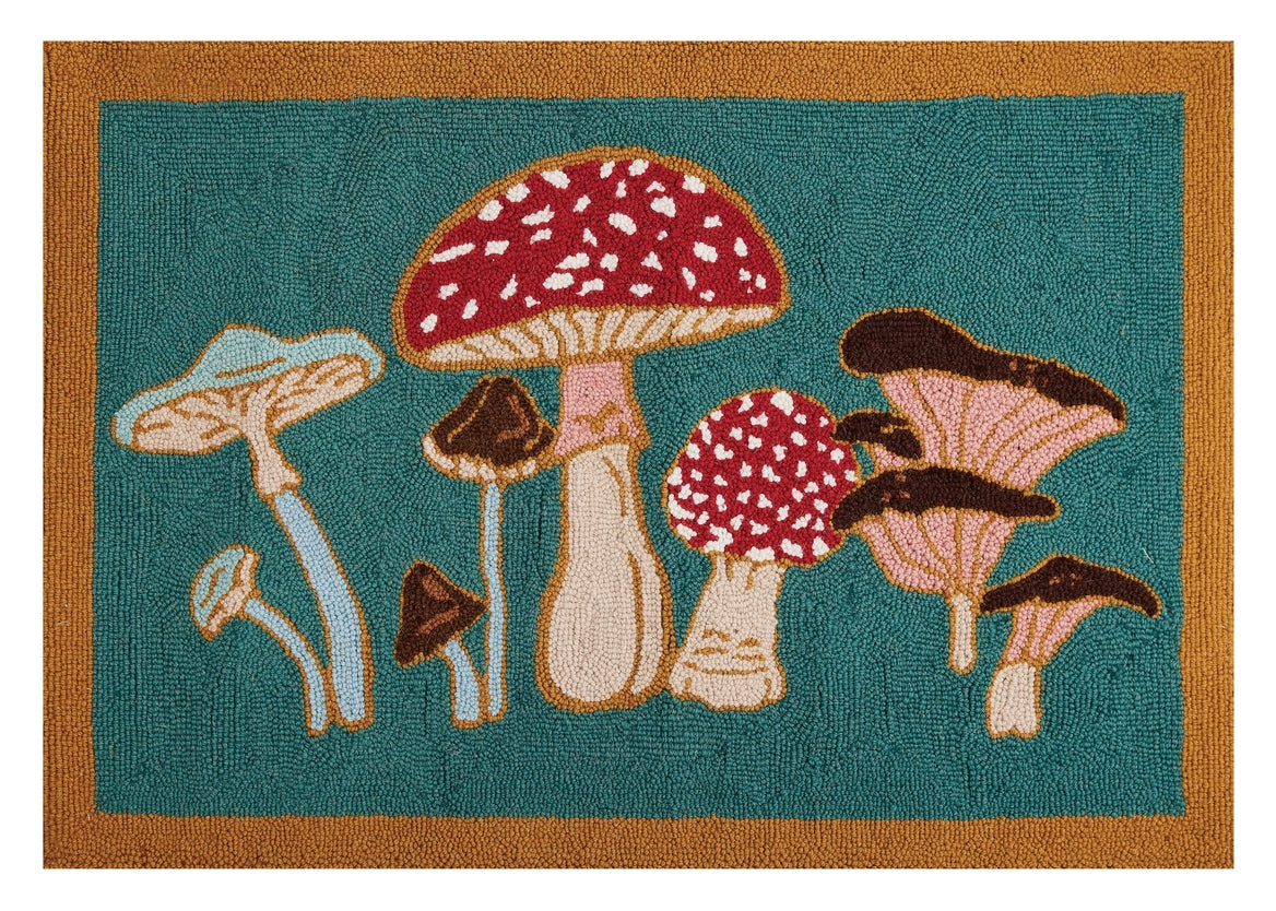 Mushrooms Hook Rug