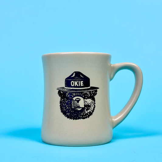 Okie The Bear Mug - Taupe