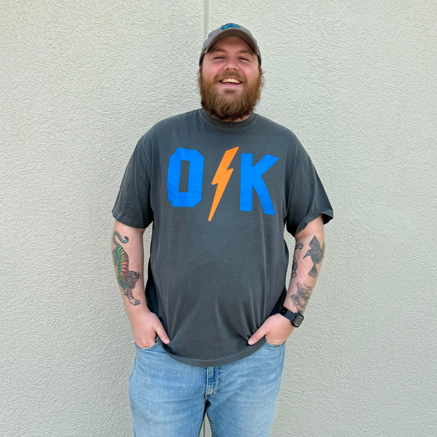 O Bolt K Tee - Charcoal