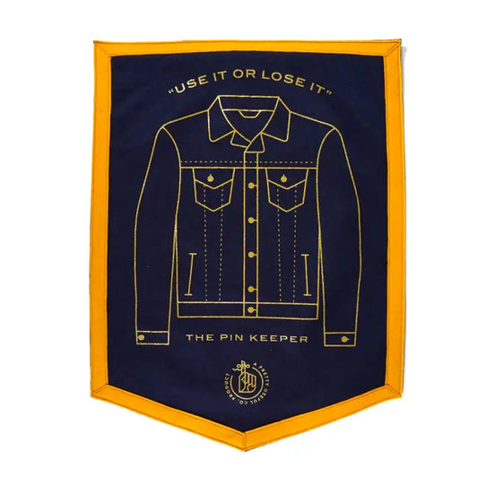 Pin Keepers - Denim Jacket Camp Flag