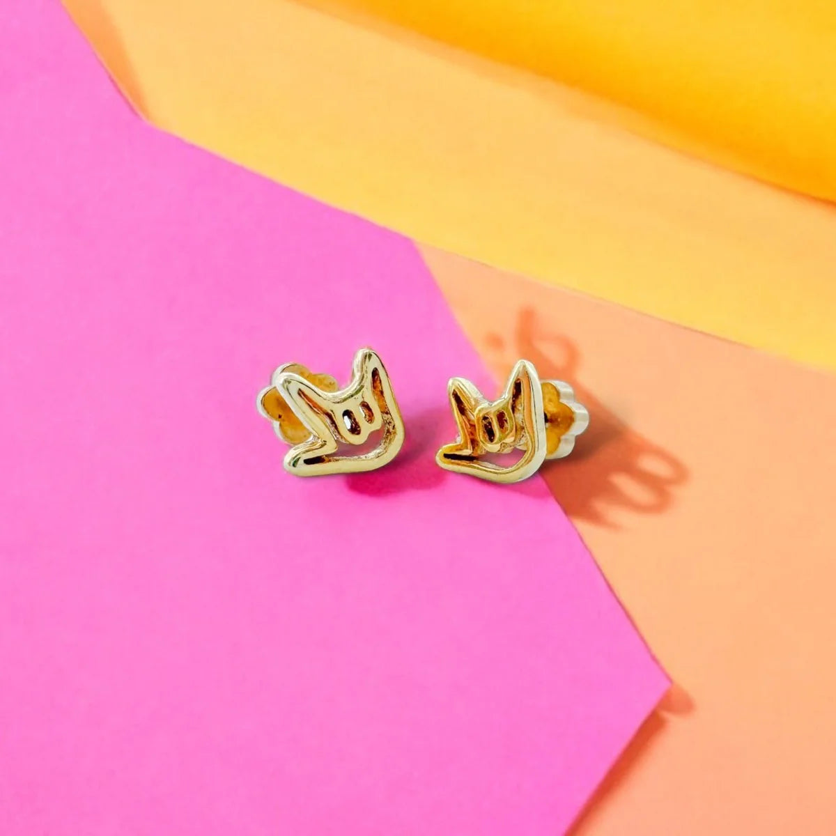 I Love You Tiny Stud Earrings