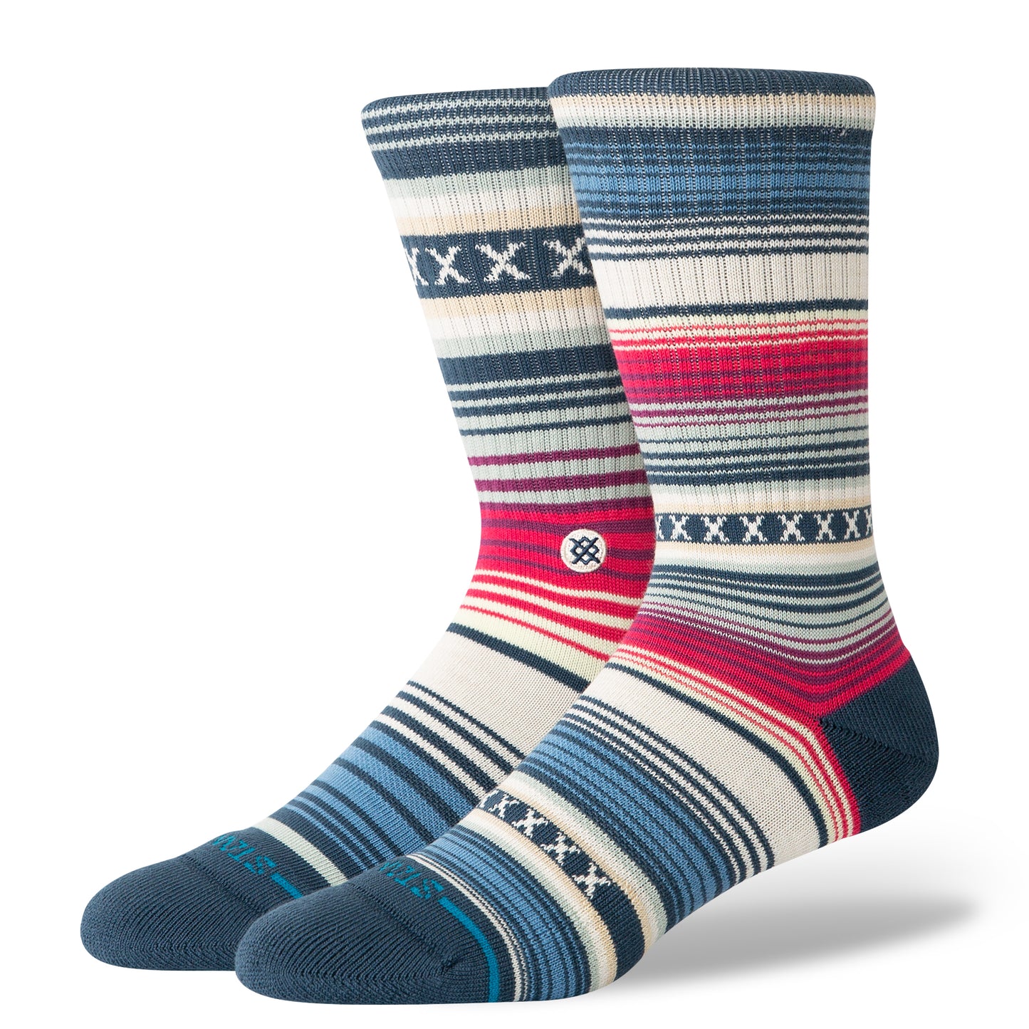 Curren St Crew Socks - Navy - LG